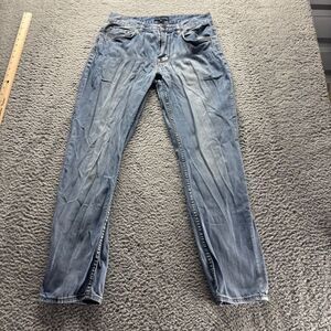 Five Four Jeans Mens 30x31 Blue Light Wash Cotton‎ Slim Stretch Fit Denim